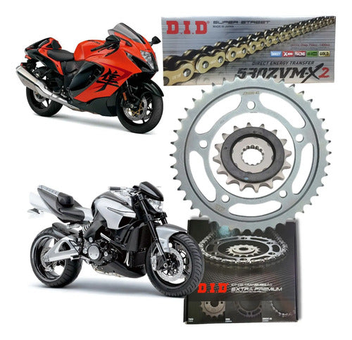 Kit Relação DID Premium com Retentor Suzuki Hayabusa B-King 1300 530ZVMX 118L 43/18T