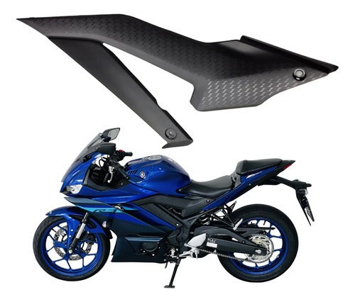 Tampa Lateral Esquerda Yamaha Yzf-R3 2020 a 2025 Preto