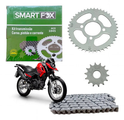 Kit Relação Smartfox sem Retentor Yamaha Crosser 150 2014 a 2025 428H 122L 41/14T