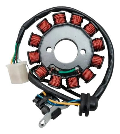 Magneto Estator com Bobina de Pulso Magnetron Yamaha Factor 125 Crosser Factor Fazer 150