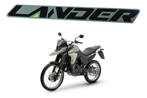 Adesivo da Capa do Tanque Esquerda Yamaha Lander 250 2025 Verde Fosco