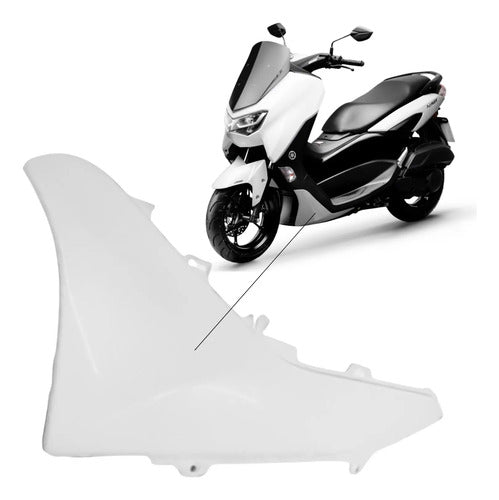 Moldura da Tampa Lateral Esquerda Yamaha Nmax 160 2021 a 2024 Branco