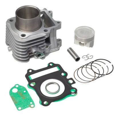 Kit Cilindro Pistão Anéis e Juntas KMP Suzuki Burgman 125 2005 a 2010 STD