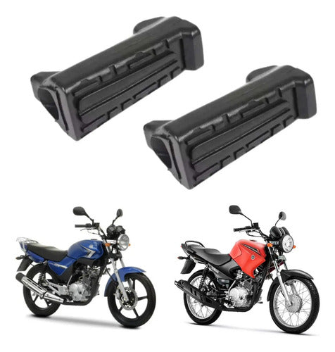 Par de Borrachas da Pedaleira Dianteira Smartfox Yamaha Factor 125 2000 a 2016