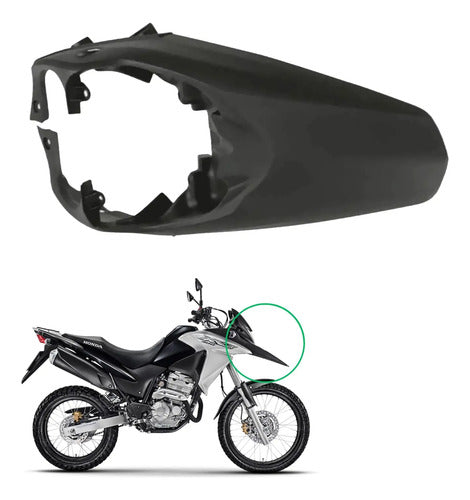 Paralama Dianteiro Superior Paramotos Honda Xre 300 2010 a 2018 Preto Fosco