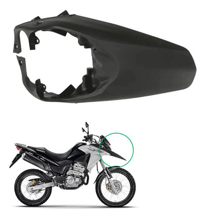 Paralama Dianteiro Superior Paramotos Honda Xre 300 2010 a 2018 Preto Fosco
