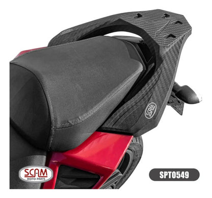 Suporte de Baú Bagageiro Scam Fiberforce Yamaha Fazer Fz25 250 2018 em diante