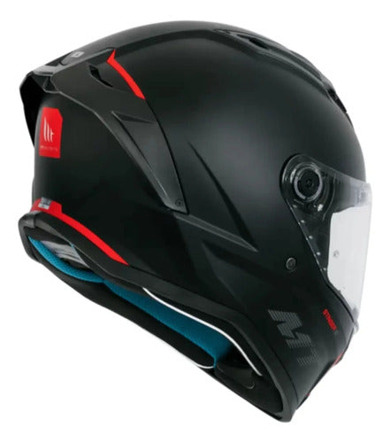 Capacete MT Helmets Stinger 2 Solid com Spoiler Preto Fosco