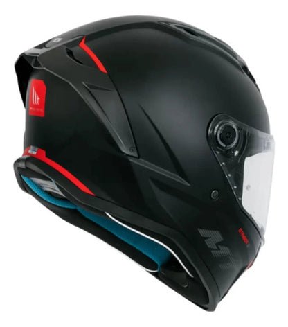 Capacete MT Helmets Stinger 2 Solid com Spoiler Preto Fosco