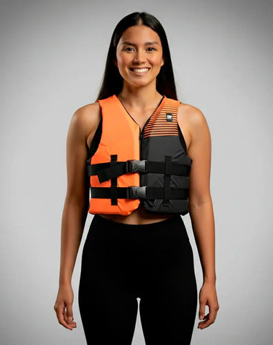 Colete Salva Vidas Homologado Marinha Prolife N1 Nylon Laranja G2