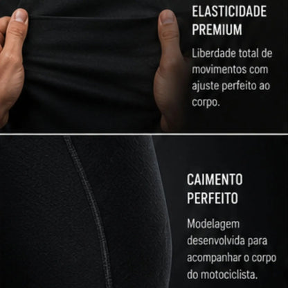 Blusa Térmica Segunda Pele Curtlo Thermoskin com Gola Masculina Preto