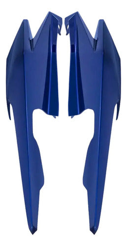 Par de Rabetas Laterais Paramotos Honda Cg 160 Fan 2025 em diante Azul