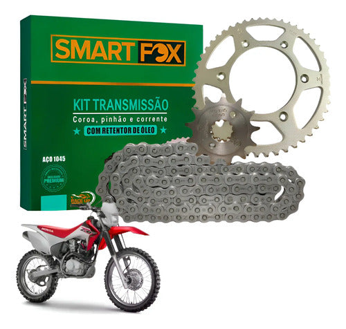 Kit Relação Smartfox com Retentor Honda Crf 230f 2007 em diante 520HO 110L 50/13T