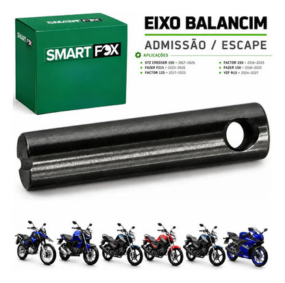 Eixo do Balancim de Admissão e Escape Smartfox Yamaha Factor 125 Crosser Factor Fazer 150 Yzf-R15