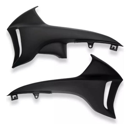 Par de Acabamentos Internos da Aba do Tanque Paramotos Honda Cb 300r 2009 a 2012 Preto