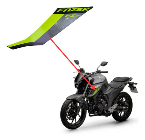 Adesivo da Tomada de Ar Esquerda Yamaha Fazer Fz25 250 2024 Cinza