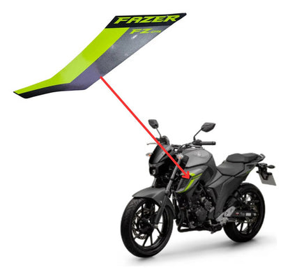 Adesivo da Tomada de Ar Esquerda Yamaha Fazer Fz25 250 2024 Cinza