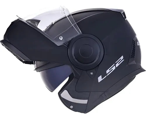 Capacete Escamoteável LS2 FF902 Scope Solid com Óculos Solar Interno Preto Fosco