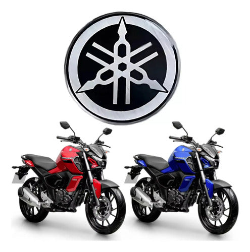 Adesivo Emblema Diapasão Dianteiro Yamaha Fazer Fz15 150 2023 a 2025