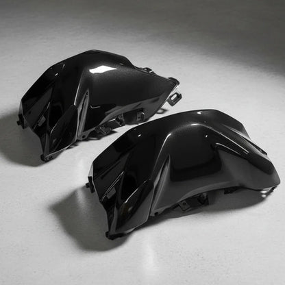 Par de Capas do Tanque Paramotos Honda Cg 160 Titan 2025 em diante Preto Metálico