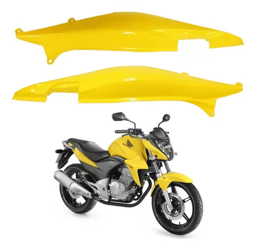 Par de Rabetas Laterais Paramotos Honda Cb 300r 2013 Amarelo