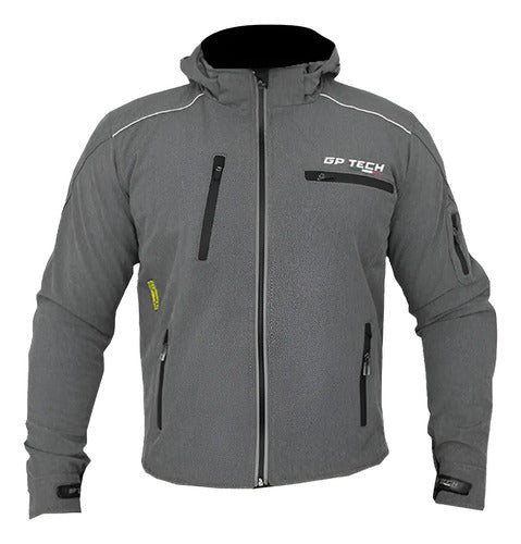 Jaqueta GP Tech Tour Casual Resistente à Água Cinza