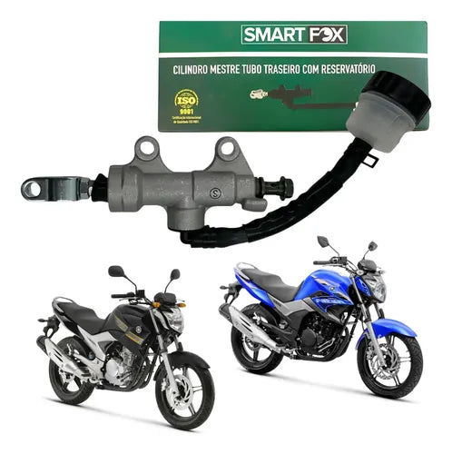 Burrinho Cilindro Mestre de Freio Traseiro com Reservatório Smartfox Yamaha Fazer 250 2011 a 2017