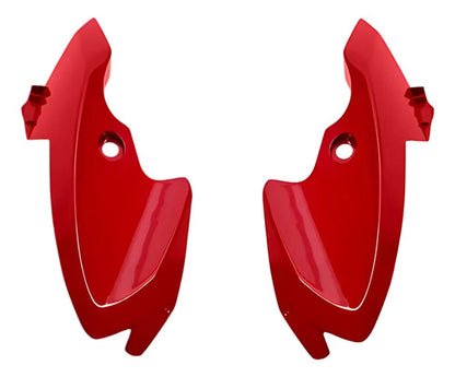 Par de Carenagens Laterais do Farol Paramotos Yamaha Factor 150 2016 a 2024 Vermelho Metálico