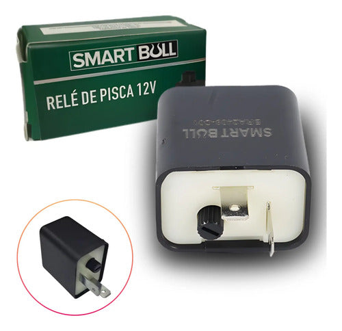 Relé de Pisca com Conector e Botão de Regulagem Smartfox Universal 12V 2 Pinos