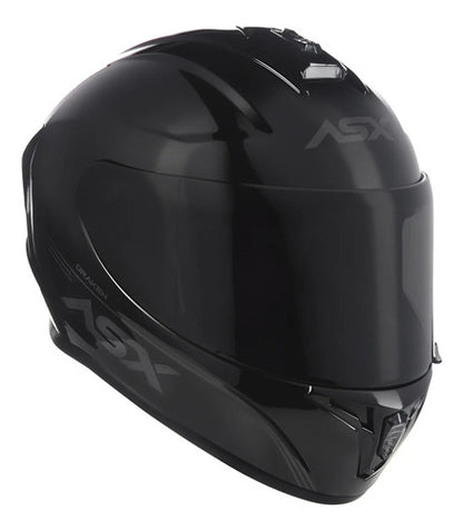 Capacete ASX Draken Solid Preto Brilhante