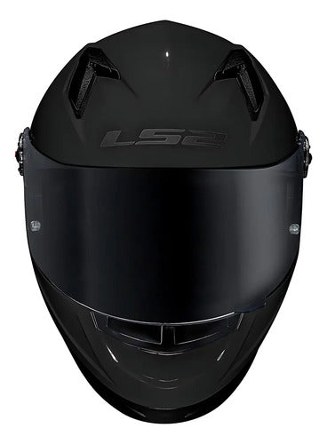 Capacete LS2 FF358 S Solid com Spoiler Preto Brilhante