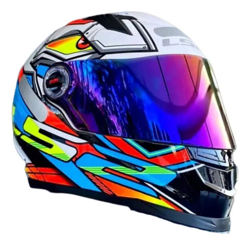 Capacete LS2 FF358 Xdron Laranja Brilhante