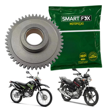 Engrenagem da Placa de Partida Smartfox Yamaha Factor 125 2000 a 2015 Xtz 125 2006 a 2015 46 Dentes