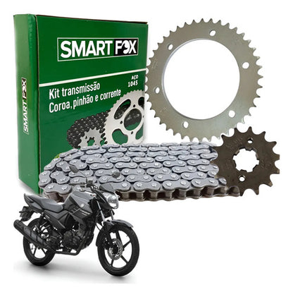Kit Relação Smartfox sem Retentor Yamaha Fazer Fz15 150 2023 a 2025 428H 128L 41/14T