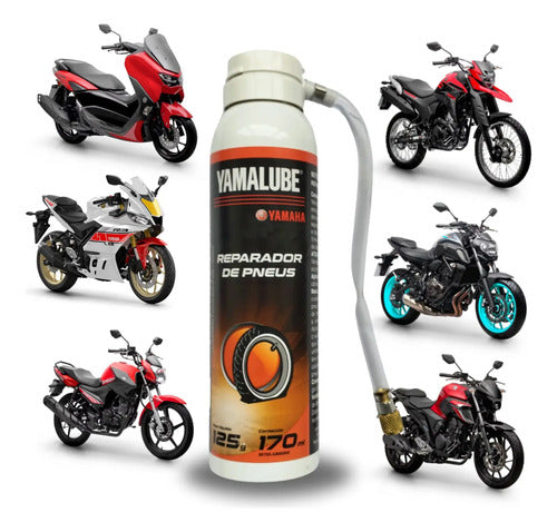 Reparador de Pneu Furado Yamalube à Base de Látex 170 ml