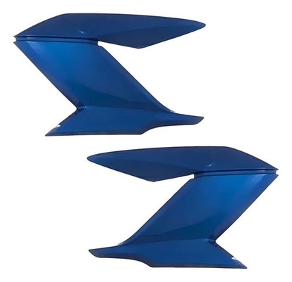 Par de Guias de Ar Abas do Tanque Paramotos Yamaha Fazer 150 2014 a 2015 Azul Metálico