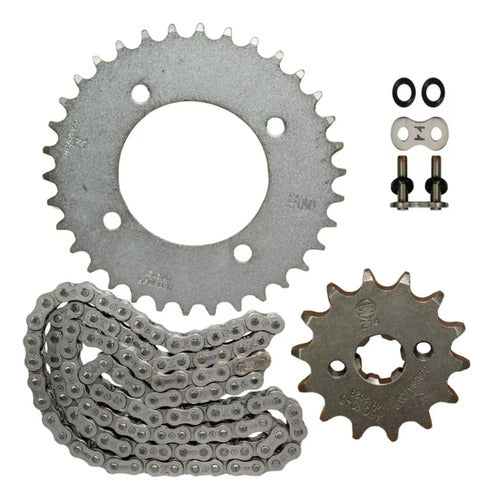 Kit Relação Smartfox com Retentor Honda Pop 100 Biz 125 428OH 106L 34/14T