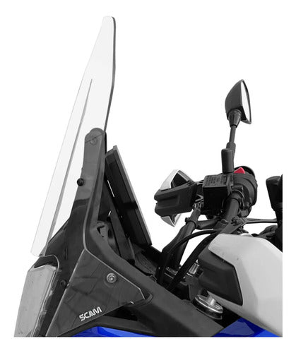 Para-Brisa Bolha Alta de Policarbonato Scam Yamaha Ténéré 700 2026 em diante Transparente