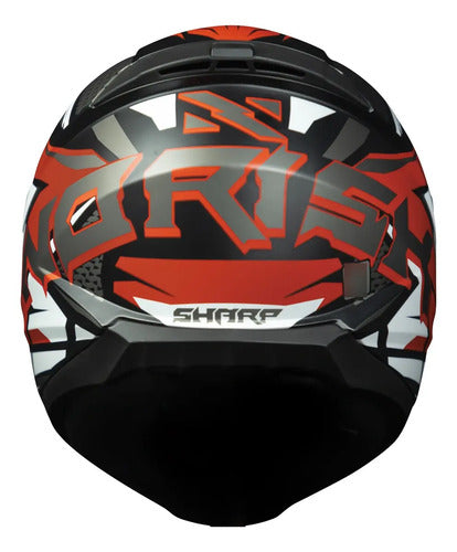 Capacete Norisk Razor Sharp Preto Vermelho Fosco