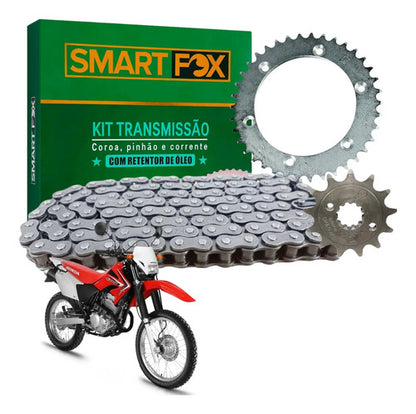 Kit Relação Smartfox com Retentor Honda Tornado 250 2001 em diante 520OH 104L 38/13T