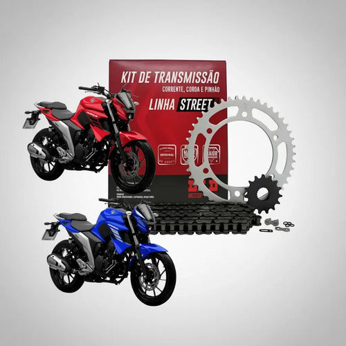 Kit Relação DID Premium com Retentor Yamaha Fazer Fz25 250 2018 em diante 428HXV 136L 46/15T