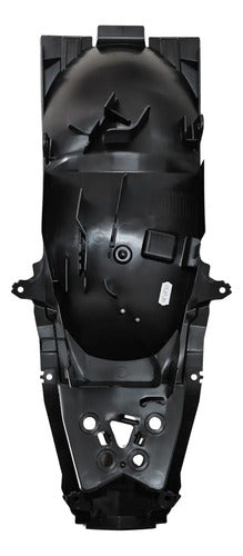 Paralama Traseiro Suporte de Placa Yamaha Fazer Fz15 150 2023 em diante Preto