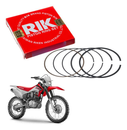 Jogo de Anéis do Pistão RIK Honda Crf 230f 2007 a 2020 STD