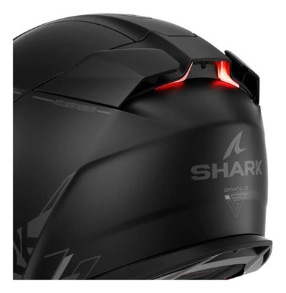 Capacete Shark Skwal i3 Blank com Óculos Solar Interno Preto Fosco