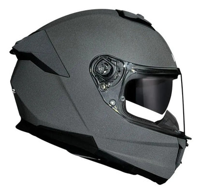 Capacete LS2 FF808 Stream II Solid com Óculos Solar Interno Cinza Brilhante Tamanho 58/M