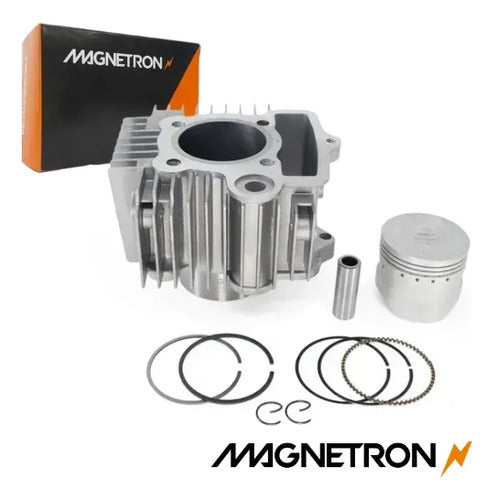 Kit Cilindro Pistão e Anéis Magnetron Honda Pop 100 2009 em diante