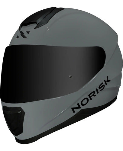 Capacete Norisk Razor Solid Cinza Brilhante