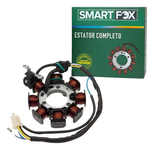 Magneto Estator com Bobina de Pulso Smartfox Yamaha Factor 125 2011 a 2013