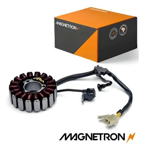 Magneto Estator com Bobina de Pulso Magnetron Honda Cb 300r 2009 a 2012