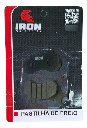 Pastilha de Freio Dianteira Iron Honda Biz 125 2018 a 2024 Bros 160 2018 a 2025